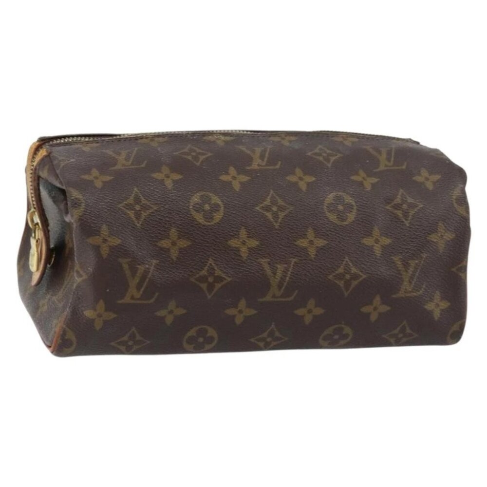 LOUIS VUITTON Monogram Trousse Patte Pression Cosmetic Pouch M47636 Auth bs31287 - Picture 1 of 16